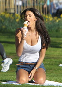 Georgia Salpa eats ice cream