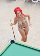 Holly Hagan in a bikini