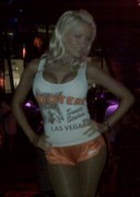 Holly Madison as a Hooters waitress