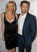 Jason Priestly and his busty wife