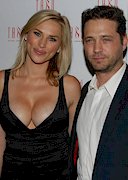 Jason Priestly and his busty wife