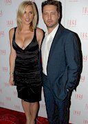 Jason Priestly and his busty wife