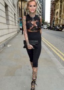 Jemma Lucy in a sheer top