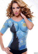 Jennifer Nicole Lee in body paint