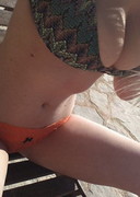 Jess Davies in a bikini