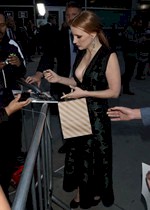 Jessica Chastain downblouse