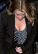 Jessica Simpson bending over