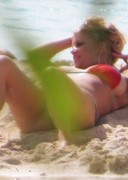 Jessica Simpson on her back