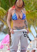 Jodie Marsh in a bikini