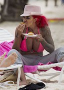 Jodie Marsh in a bikini