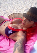 Jodie Marsh in a bikini