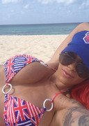 Jodie Marsh in a bikini