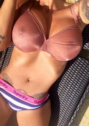 Jodie Marsh in a sheer bra