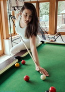 Busty Pool shark