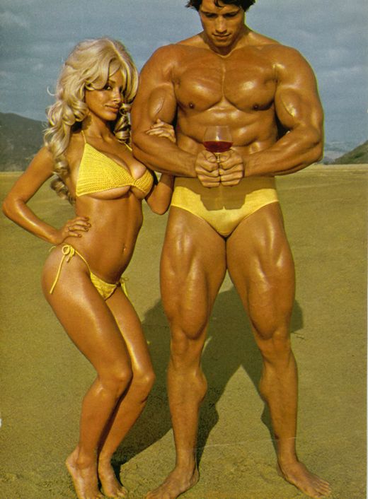 Joyce Gibson with Arnold Schwarznegger