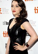 Kat Dennings cleavage in Toronto