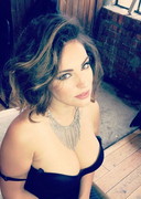 Kelly Brook cleavage on Instagram