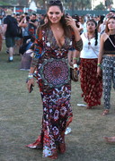 Kelly Brook cleavage at Coachella