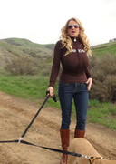 Kelly Madison topless hiking