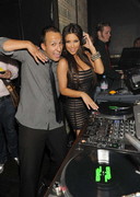 Kim Kardashian curvy in a dress