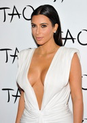 Kim Kardashian deep cleavage