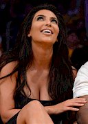 Kim Kardashian cleavage