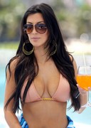 Kim Kardashian in a bikini