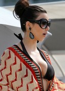 Kim Kardashian busty in a bikini