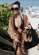 Kim Kardashian busty in a bikini