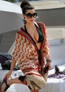 Kim Kardashian busty in a bikini