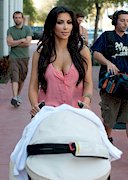 Kim Kardashian takes boobs for a stroll