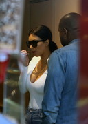 Kim Kardashian is braless