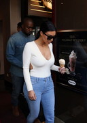 Kim Kardashian is braless