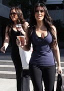 Kim Kardashian cleavage candids