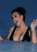 Kim Kardashian in a swimsuit