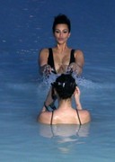 Kim Kardashian in a swimsuit