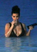 Kim Kardashian in a swimsuit