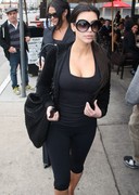 Kim Kardashian cleavage in public