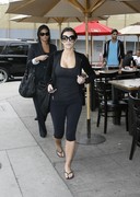 Kim Kardashian cleavage in public