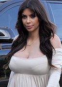 Kim Kardashian cleavage