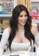 Kim Kardashian cleavage