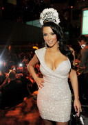 Kim Kardashian new years cleavage