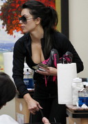 Kim Kardashian bends over