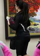 Kim Kardashian bends over