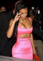 Kim Kardashian cleavage