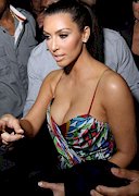 Kim Kardashian sexy cleavage