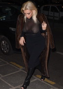 Kim Kardashian see through cleavage
