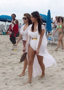 Kim Kardashian in a swimsuit