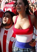 Larissa Riquelme nip slip at World Cup