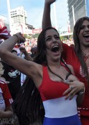 Larissa Riquelme nip slip at World Cup